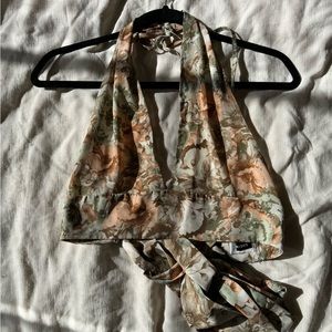 Open Back Halter Top